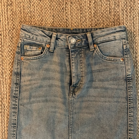 Denim Midi Skirt - Picture 2 of 4